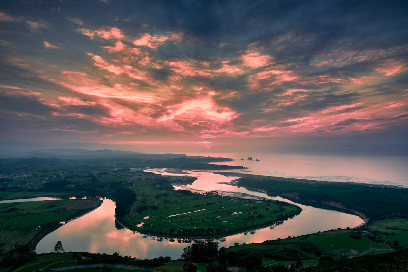 Atardecer en el Abra del Pas desde la Picota